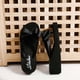 thumbnail image 4 of Chanclas de verano para mujer con lazo, chanclas informales, zapatos de playa de tacón alto Wmkox8yii hj789, 4 of 8