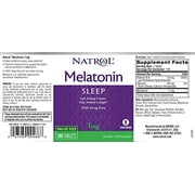 أقراص Natrol Melatonin ، 1 ملغ ، 180 كونت