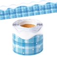 thumbnail image 1 of Borde BeYuMi Winter con forma de copo de nieve a cuadros, 20 m, azul, 1 of 6