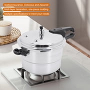 SHegdu Pressure Cooker Pot Aluminum Alloy Stovetop Canner with Steamer Plate Release Valve Magnetic Composite Base Scald-resistant Handles for Gas and Electric Cooktops (5L)