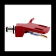 thumbnail image 4 of Turntable Headshell Aluminium Alloy Headshell Record Turntable Needle Replacement Phono Stylus Cartridges Rack Red,1 x Phonograph Phono stand,Red, 4 of 6