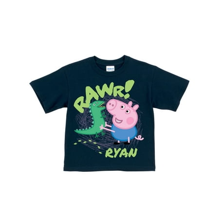 Personalized Peppa Pig George Rawr Navy Toddler Boys'