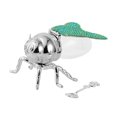 thumbnail image 5 of Fancyes Bee Honeypot Bee Shaped Beautiful Elegant Pot for Festive Casual Dinner Dark Green, 5 of 8