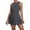 Dark Gray, variant on Wdgfv Womens Zip Front Tennis Dress High Neck Sleeveless Workout Golf Dresses Build in Shorts with Pockets