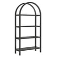 thumbnail image 5 of Vexley 72 Inch Large Arched Bookshelf in Black, 5 of 9