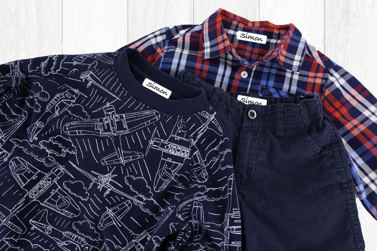 Avery Étiquettes blanches pour tissu sans repassage, Écrire, ½po x 1¾po - 2375