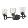 thumbnail image 4 of Golden Lighting Parrish 3-light Vanity in Matte Black, 4 of 7