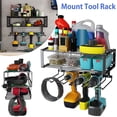 thumbnail image 1 of Mount Tool Rack Electric Tool Storage Rack Wall Mount Garage Tool Organizers for Garage Workshop, 1 of 10