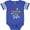Football Blue and White, variant on Santa is Promoting Me to Big Sister Girls Baby Bodysuit