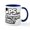 White/Navy Inside, variant on CafePress - Oops Did I Roll My Eyes Out Loud - 11 oz Ceramic Mug - Novelty Coffee Tea Cup
