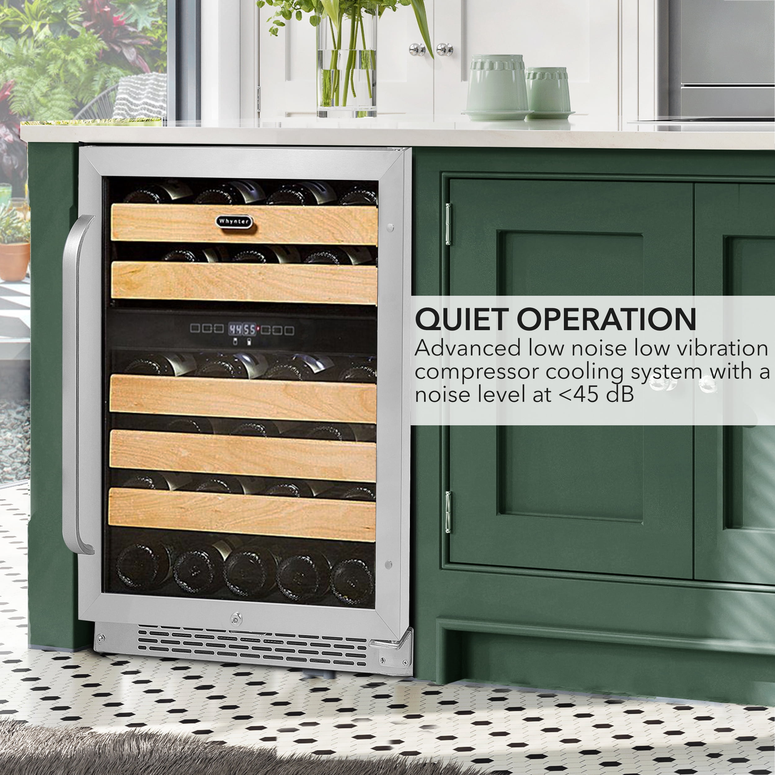 Whynter 24" 46 bottle Dual Temperature Zone Built-In Wine Refrigerator BWR-462DZ/BWR-462DZa