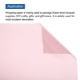thumbnail image 4 of Unique Bargains Flower Wrapping Fog Paper 22.8x22.8 Inch Waterproof Floral Wrapping Paper Pink 20 Pcs, 4 of 7