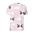 thumbnail image 2 of Daiia Cute Panda Mens Baseball Jersey Button Down Shirts Short Sleeve Sports Uniforms-Medium, 2 of 9
