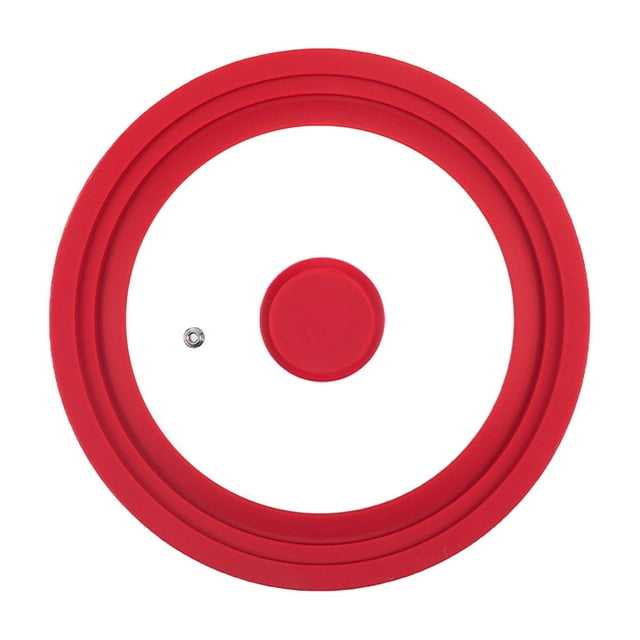 Tapa Universal para olla Gloria de vidrio Rojo 21cm