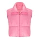 thumbnail image 5 of Blusa holgada de cuello alto y corte corto para mujer, de color liso y ajustada., 5 of 6