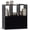 Black, variant on BarefHaven 3-Cube Bookcase, 3-Tier Bookshelf with Cabinet, Modern Book Shelf for Small Space, Open Storage Organizer Unit for Study Home Office Living Room (2,Black)