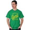 thumbnail image 5 of Never Settle Less Sports Encourage Men's Graphic T Shirt Tees Brisco Brands X, 5 of 6
