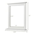 thumbnail image 2 of Gymax Bathroom Wall Mirror W/Shelf Square Vanity Makeup Mirror Multipurpose Usage, 2 of 10