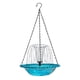 thumbnail image 1 of Fuente solar colgante para baño de pájaros, baño para pájaros con burbujas para exteriores azul, 1 of 9