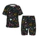 thumbnail image 1 of Fotbe I love you Mom Pijama Estampada de 2 Piezas para Niños – Ropa de Dormir de Manga Corta Cómoda para Niños y Niñas, Camiseta y Shorts de Algodón-Medium, 1 of 6
