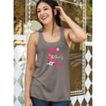 thumbnail image 2 of Mothers Day Mom Silhouette Racerback Tank Women -Image by Shutterstock, Female Medium, 2 of 4