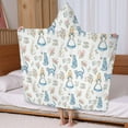 thumbnail image 5 of Princess Pattern Hooded Bath Towel，60"x35" for Ages 3 To 12 Kids, Quick Dry Lightweight Soft Microfiber Hood Beach Towel Cover Up for Kids, 5 of 7