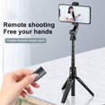 thumbnail image 3 of Selfie Stick, Extendable Selfie Stick Tripod Bluetooth Wireless Remote Shutter for Travel/Live Stream/Photography black -, 3 of 9