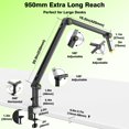 thumbnail image 2 of AA AUDIO ACCESSORY Mic Boom Arm (Design for Heavy Mic) 6.6lbs Load Capacity, 950mm Reach, Gear Lock Design, Suspension Scissor Mi, 2 of 7