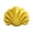 Yellow, variant on Soft Velvet Seashell Throw Pillow Soft Lint Shells Shape Cushion Decorative Accents Pillow for Sofa Couch Bed Living Room Comfortable Home Decor