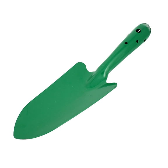 REGALWOVEN 10.6" Household Stainless Steel Hollow Out Design Gardening Tool Hand Shovel Digging Trowel Green