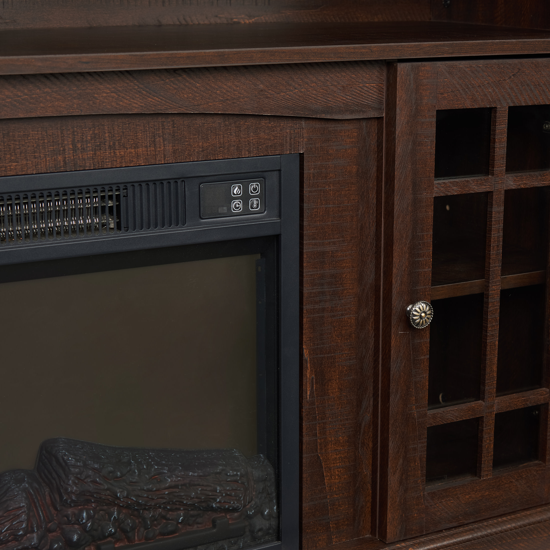 Noble House Fenpine 58" TV Media Stand, Modern Entertainment Console with Open & Closed Storage for 65" TVs, Espresso