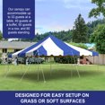 thumbnail image 3 of Party Tents Direct Weekender Outdoor Canopy Pole Tent with Sidewalls, Blue, 20 ft x 20 ft, 3 of 8