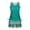 Green, variant on Staron Women's Two Piece Swimsuits Vintage Print Tankini Set with Strappy Back High Waist Shorts Plus Size Bathing Suits, Green L