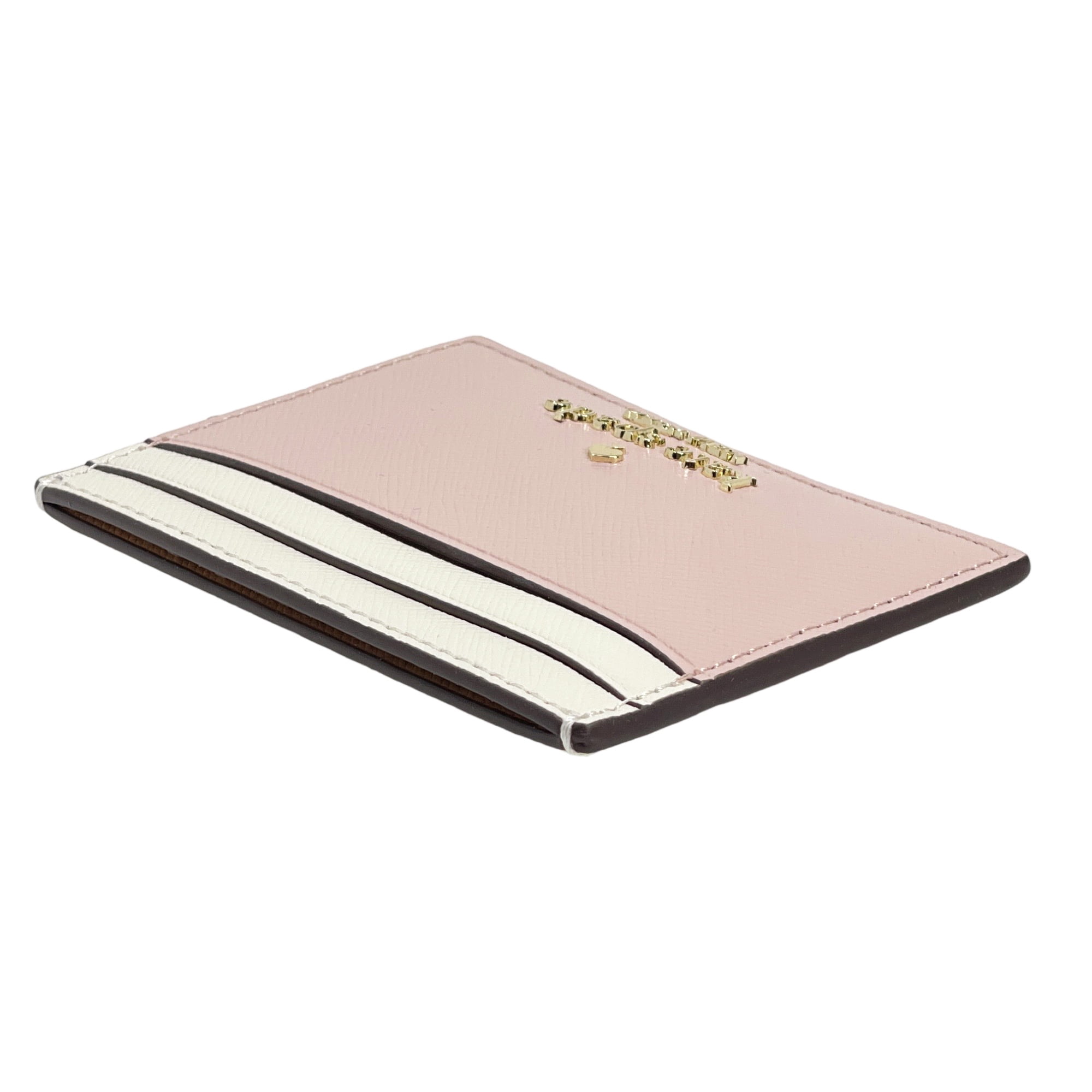 Kate Spade New York Women's Madison Saffiano Leather Small Slim Card Holder (Rose Smoke Multi)