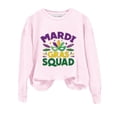 thumbnail image 1 of WEAIXIMIUNG Mode Femmes Chandails à Capuchon & Chandails en Molleton Courts Imprimé Mardi Col Rond Chandail en Molleton Ajusté Pull Manches Longues Mode Blouse Ample, 1 of 3