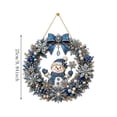 thumbnail image 4 of Clearance! Snowman Blue Wreath Diamond Art Hanging Kit for Adults, DIY Suncatcher Ornament Craft, Special Shaped Rhinestone Window Pendant, Christmas Winter Home Wall Decor, 4 of 8
