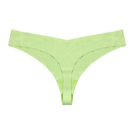 Nvzi-a Womens Seamless Underwears Panties Sexy Lace Hipster Bikini Thong Briefs Panty Underwear for Women 3pcs(Fluorescent Yellow L)
