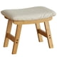thumbnail image 1 of Taburetes otomanos, taburete pequeño otomano y reposapiés, taburete de madera, reposapiés para sofá, asiento adicional para sala de estar, entrada, oficina, 1 of 10