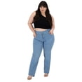 thumbnail image 4 of Pantalón Recto Britos Jeans Mujer Curvy Azul 501663, 4 of 4