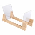 thumbnail image 2 of Vinyl Record Storage Holder Stand Rack Wooden CD Display Stand Stackable Modern CD Holder Record Storage Shelf For Displaying 7-12 Inch Vinyl Records, 2 of 8