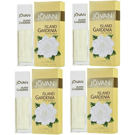 Pack of (4) Jovan Island Gardenia By Jovan For Women. Cologne Spray 1.5 Ounces
