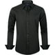 thumbnail image 3 of J.VER Camisas de vestir para hombre, camisa formal de manga larga, elástica, sin arrugas, informal, con botones, 3 of 4