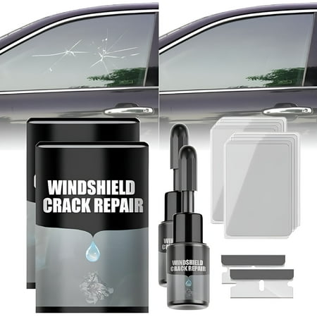 ICERUN 2026 New Car Windshield Crack Repair Fluid,Windshield Crack Repair Kit,Window Crack Repair Kit,Windshield Repair Kit for Chips and Cracks,Automotive Windscreen Tool