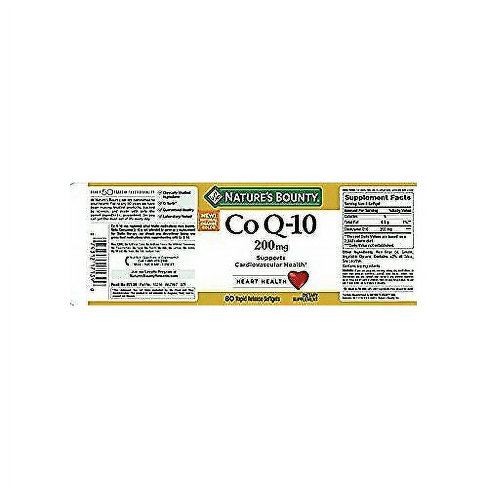 Nature's Bounty Co Q-10 200mg 45 Softgels (Pack of 2)