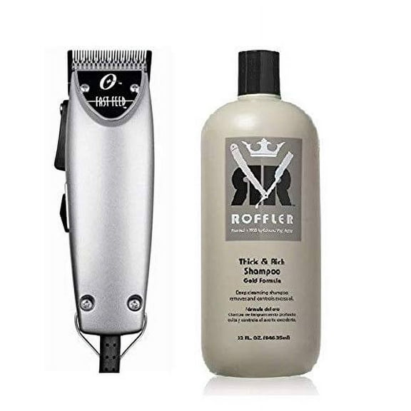 Oster Fast Feed Silver New Clipper And Roffler Roffler Gold Shampoo, 32oz New Combo