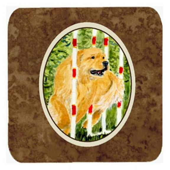 Golden Retriever Foam Coasters, Set - 4