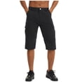 thumbnail image 7 of Summer Savings HOOMEUMY Men's Summer Lightweight Quick Dry Capri Hiking Pants with Pockets Stretch Relaxed Fit Outdoor Sports Shorts Black 12, 7 of 7