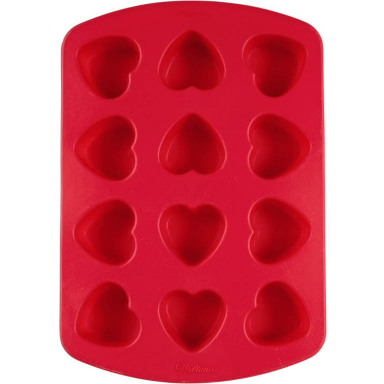HEART - SET 6 SILICONE Mold FOR CUPCAKES 70,5X65,5 H 33 MM - Cake Supplies  USA