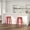 Red, variant on Merrick Lane Red 30" High Backless Metal Bar Height Stool with Square Seat for Indoor-Outdoor Use