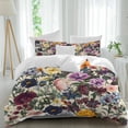 thumbnail image 2 of Country Flowers Bedding 3 Piece Duvet Cover Set Queen Size, Retro Pastoral Colorful Floral Herbs Soft Microfiber Comforter Cover with Zipper Closure & Pillowcases, Wrinkle & FadeResistant Quilt Cover, 2 of 9